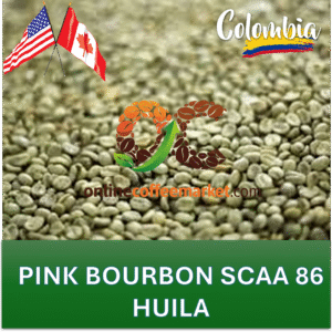GREEN COFFEE - Huila to USA - CANADA VARIETY PINK BOURBON SCAA 86 x 60 KG **Shipping included**